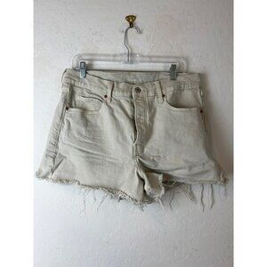 Old Navy Sz 16 Cream Higher High Rise Sky Hi A Line Secret Smooth Pockets Shorts